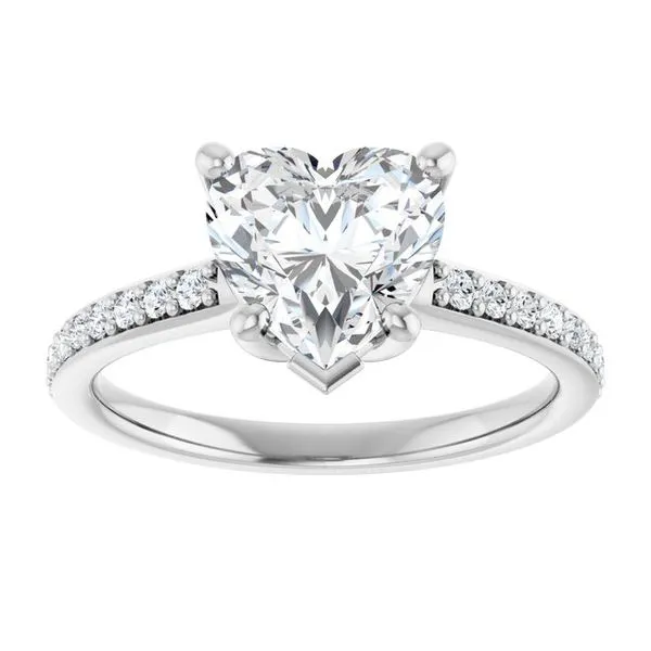 V-End Prong Engagement Ring Image 3 Eskews Fine Jewelers Lee's Summit, MO