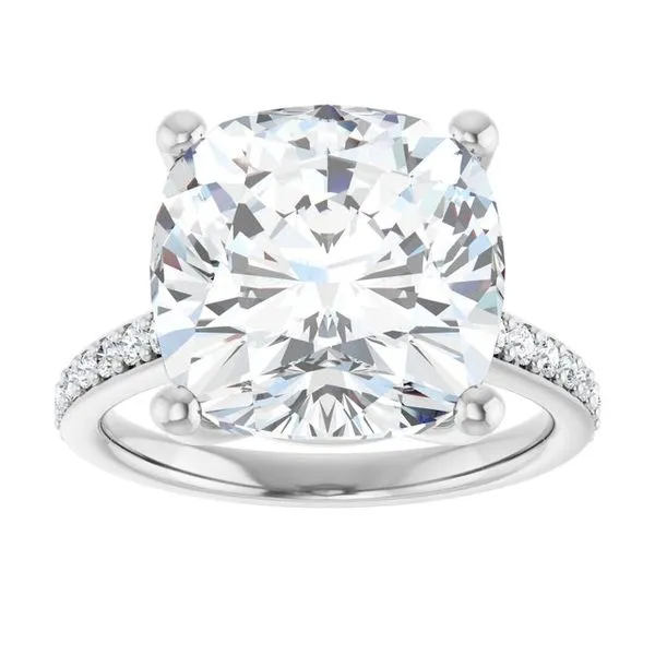 V-End Prong Engagement Ring Image 3 Eskews Fine Jewelers Lee's Summit, MO