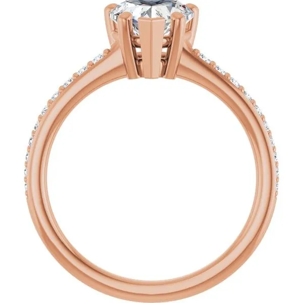 V-End Prong Engagement Ring Image 2 Rox Atlanta Jewelers Decatur, GA