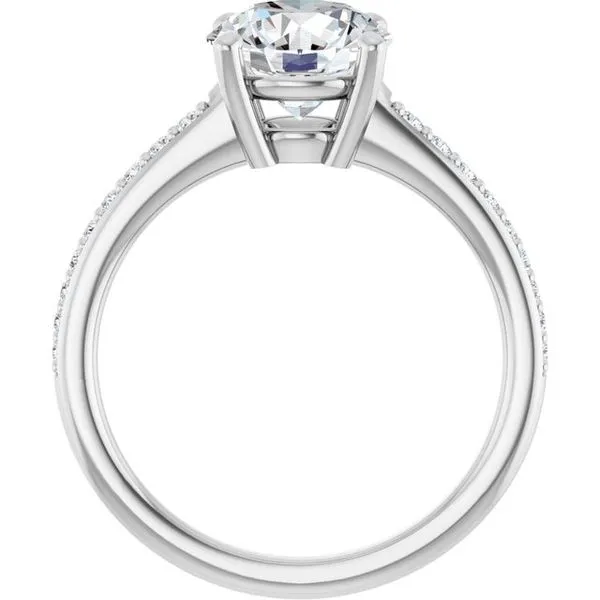 V-End Prong Engagement Ring Image 2 Rox Atlanta Jewelers Decatur, GA