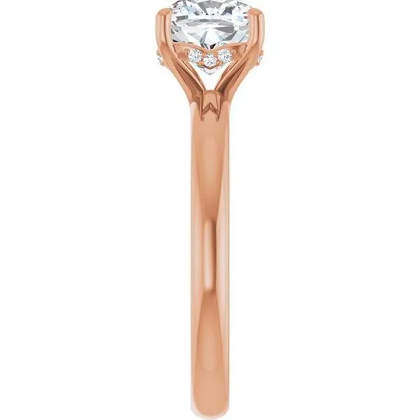 Hidden Halo-Style Engagement Ring Image 4 Raleigh Diamond Fine Jewelry Raleigh, NC