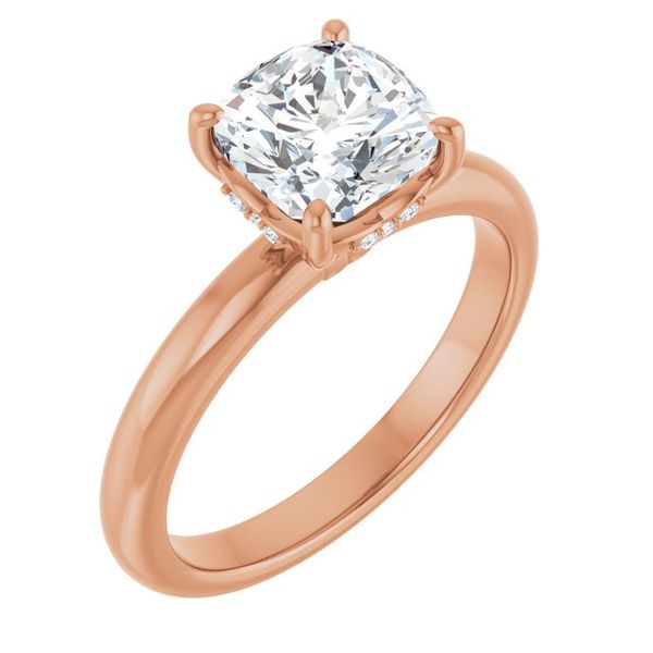 Hidden Halo-Style Engagement Ring