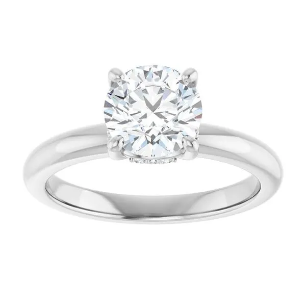 Hidden Halo-Style Engagement Ring Image 3 Raleigh Diamond Fine Jewelry Raleigh, NC