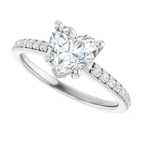 V-End Prong Engagement Ring Image 5 Eskews Fine Jewelers Lee's Summit, MO