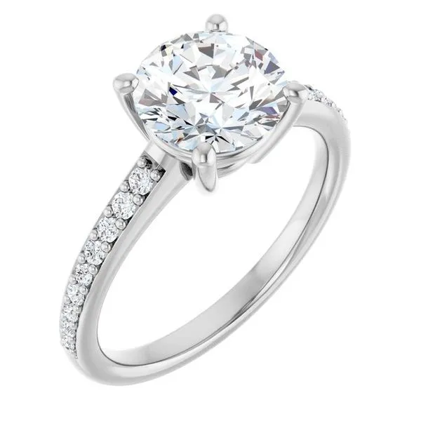 V-End Prong Engagement Ring Rox Atlanta Jewelers Decatur, GA