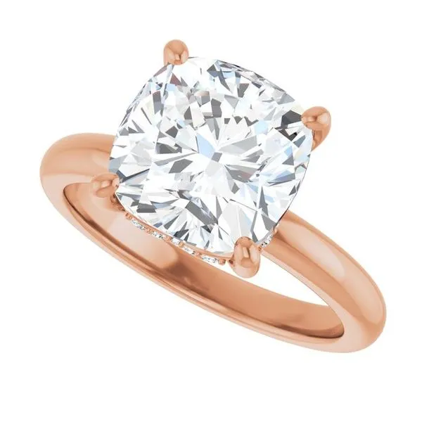 Hidden Halo-Style Engagement Ring Image 5 Raleigh Diamond Fine Jewelry Raleigh, NC