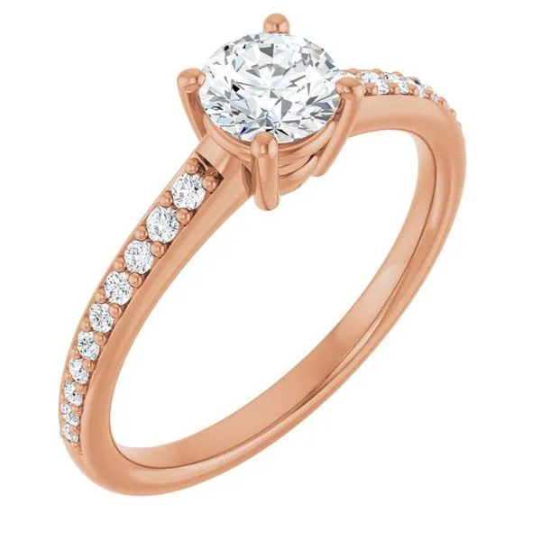 V-End Prong Engagement Ring Rox Atlanta Jewelers Decatur, GA