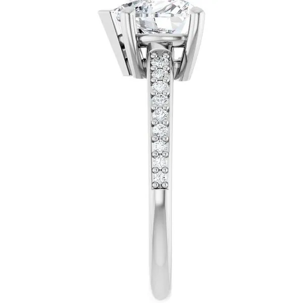 V-End Prong Engagement Ring Image 4 Rox Atlanta Jewelers Decatur, GA
