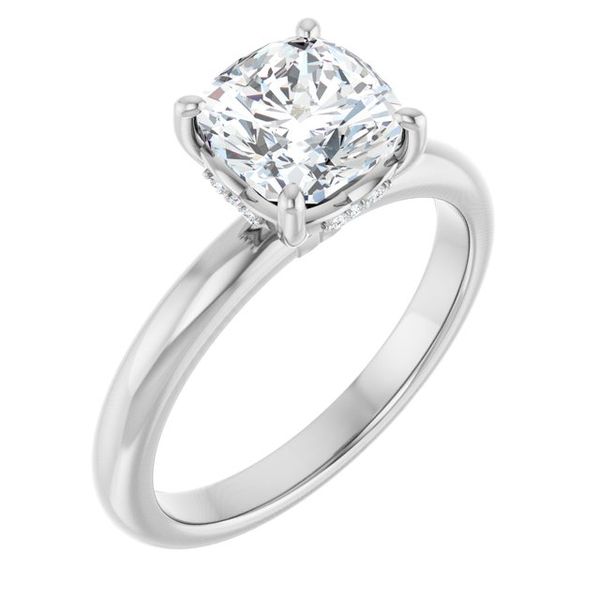 Hidden Halo-Style Engagement Ring