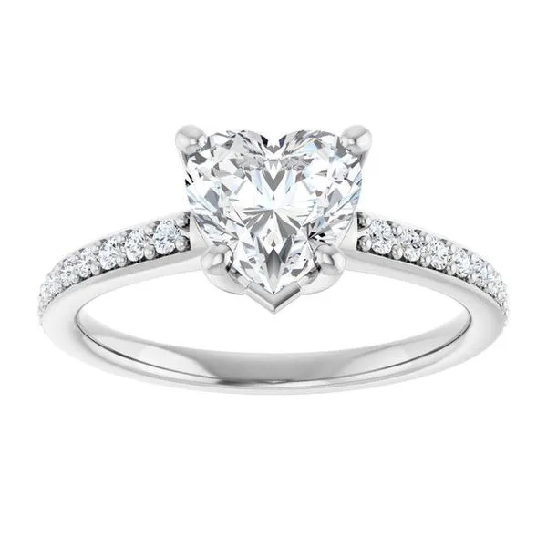 V-End Prong Engagement Ring Image 3 Rox Atlanta Jewelers Decatur, GA