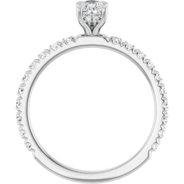 Claw-Prong Hidden Halo-Style Engagement Ring Image 2 Clater Jewelers Louisville, KY