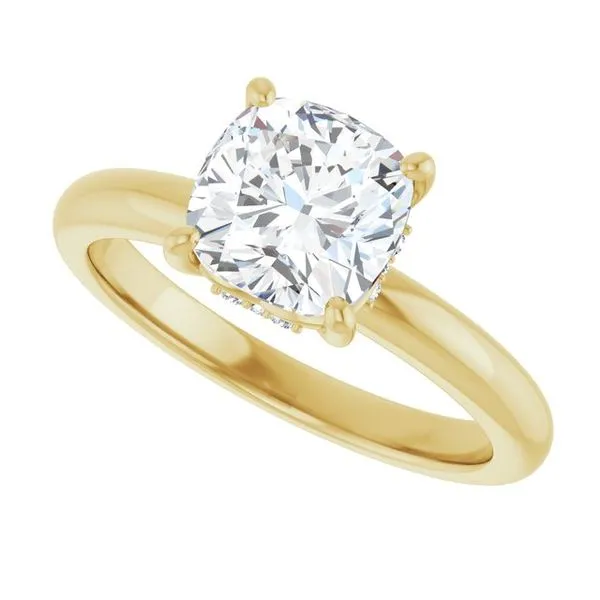 Hidden Halo-Style Engagement Ring Image 5 Raleigh Diamond Fine Jewelry Raleigh, NC