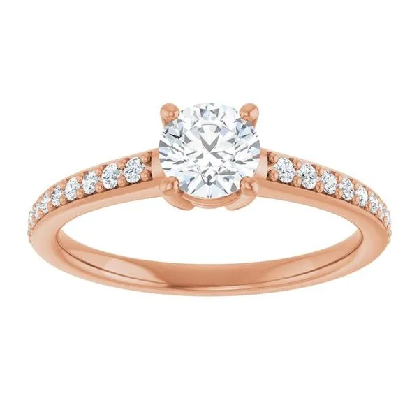 V-End Prong Engagement Ring Image 3 Eskews Fine Jewelers Lee's Summit, MO