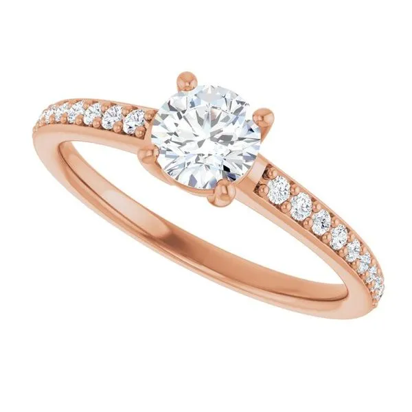 V-End Prong Engagement Ring Image 5 Rox Atlanta Jewelers Decatur, GA