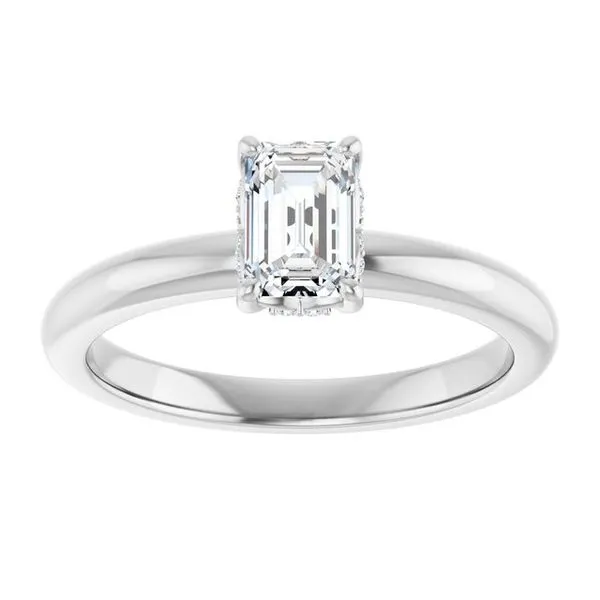 Hidden Halo-Style Engagement Ring Image 3 Raleigh Diamond Fine Jewelry Raleigh, NC