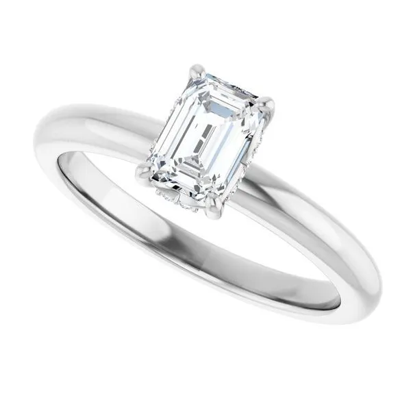 Hidden Halo-Style Engagement Ring Image 5 Raleigh Diamond Fine Jewelry Raleigh, NC