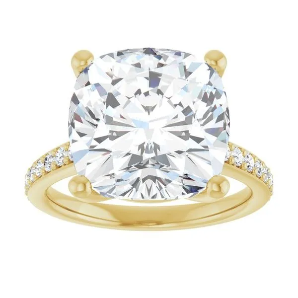 V-End Prong Engagement Ring Image 3 Rox Atlanta Jewelers Decatur, GA