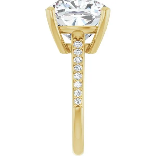 V-End Prong Engagement Ring Image 4 Rox Atlanta Jewelers Decatur, GA