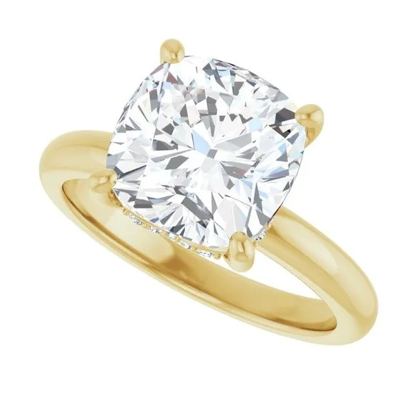 Hidden Halo-Style Engagement Ring Image 5 Raleigh Diamond Fine Jewelry Raleigh, NC