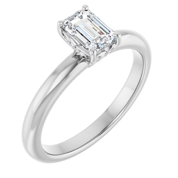Hidden Halo-Style Engagement Ring