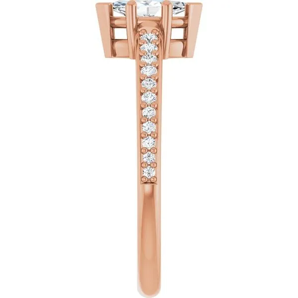 V-End Prong Engagement Ring Image 4 Rox Atlanta Jewelers Decatur, GA