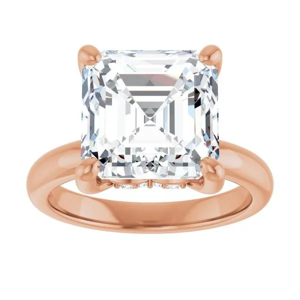 Hidden Halo-Style Engagement Ring Image 3 Raleigh Diamond Fine Jewelry Raleigh, NC