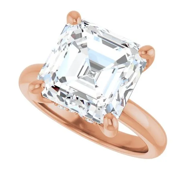 Hidden Halo-Style Engagement Ring Image 5 Raleigh Diamond Fine Jewelry Raleigh, NC