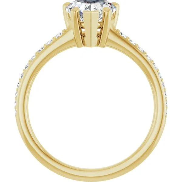 V-End Prong Engagement Ring Image 2 Rox Atlanta Jewelers Decatur, GA