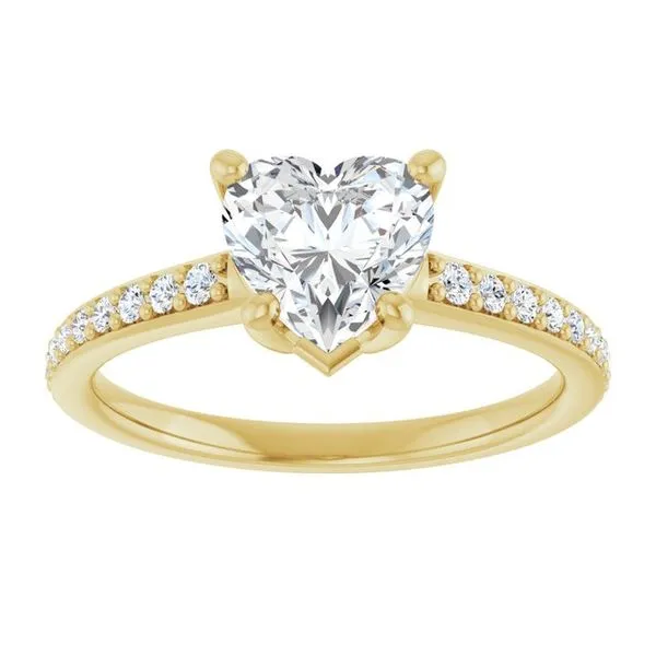 V-End Prong Engagement Ring Image 3 Eskews Fine Jewelers Lee's Summit, MO