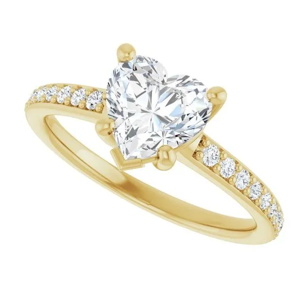 V-End Prong Engagement Ring Image 5 Eskews Fine Jewelers Lee's Summit, MO