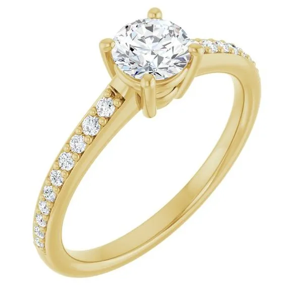 V-End Prong Engagement Ring Rox Atlanta Jewelers Decatur, GA