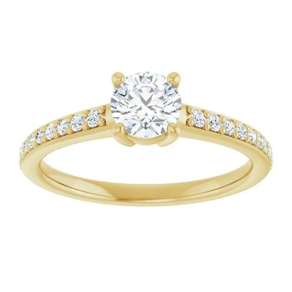 V-End Prong Engagement Ring Image 3 Rox Atlanta Jewelers Decatur, GA