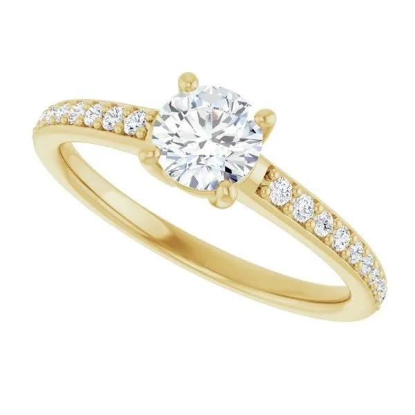 V-End Prong Engagement Ring Image 5 Rox Atlanta Jewelers Decatur, GA
