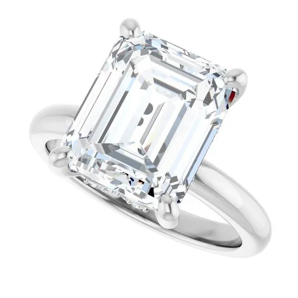 Hidden Halo-Style Engagement Ring Image 5 Raleigh Diamond Fine Jewelry Raleigh, NC