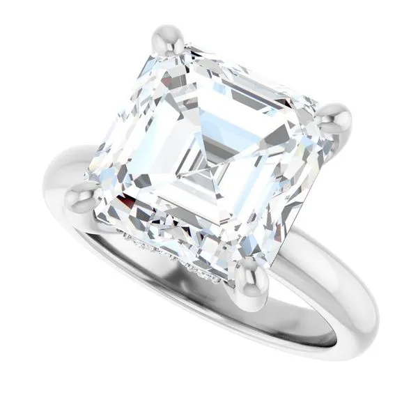 Hidden Halo-Style Engagement Ring Image 5 Raleigh Diamond Fine Jewelry Raleigh, NC