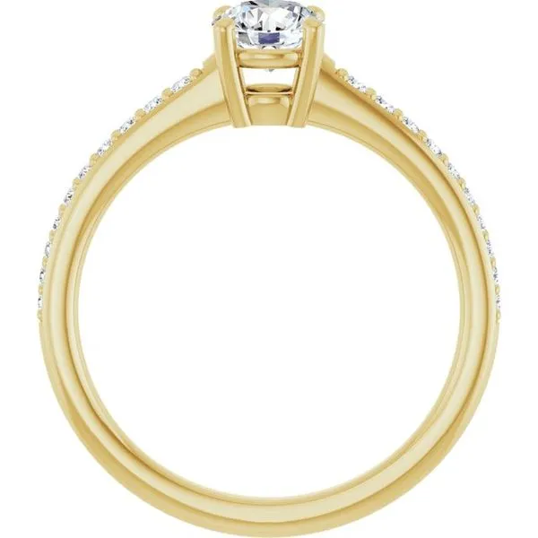 V-End Prong Engagement Ring Image 2 Rox Atlanta Jewelers Decatur, GA