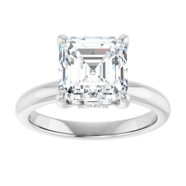 Hidden Halo-Style Engagement Ring Image 3 Raleigh Diamond Fine Jewelry Raleigh, NC