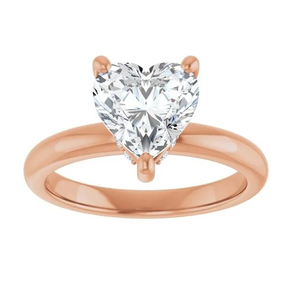 Hidden Halo-Style Engagement Ring Image 3 Raleigh Diamond Fine Jewelry Raleigh, NC