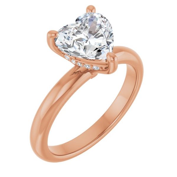 Hidden Halo-Style Engagement Ring