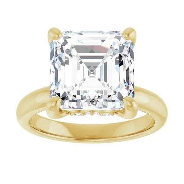 Hidden Halo-Style Engagement Ring Image 3 Raleigh Diamond Fine Jewelry Raleigh, NC