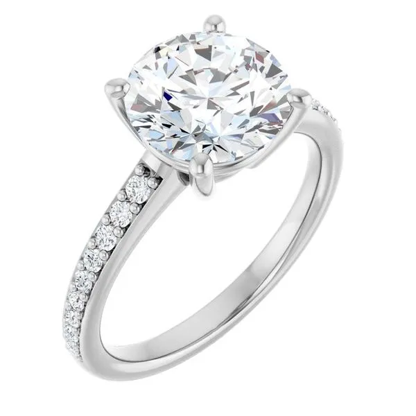 V-End Prong Engagement Ring Rox Atlanta Jewelers Decatur, GA