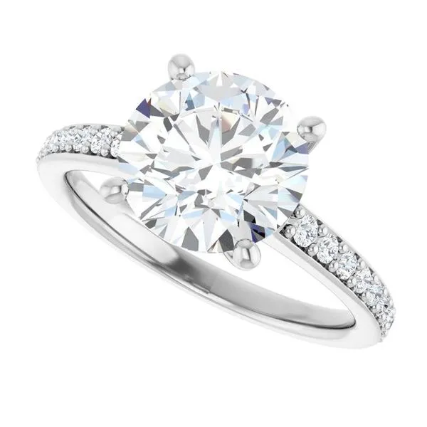 V-End Prong Engagement Ring Image 5 Rox Atlanta Jewelers Decatur, GA