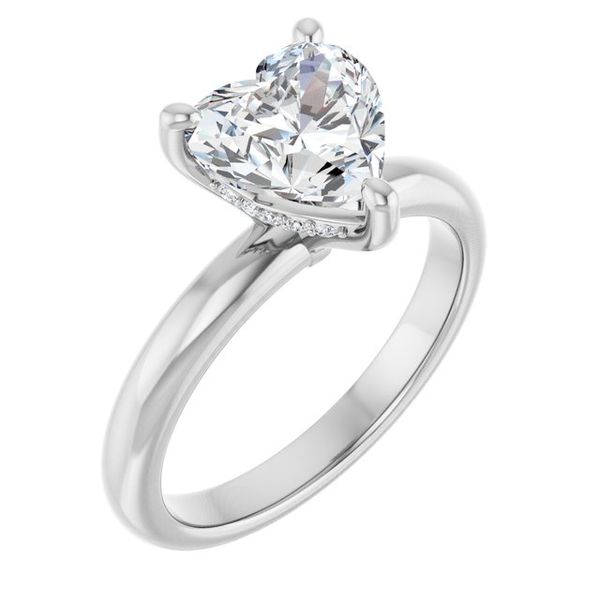 Hidden Halo-Style Engagement Ring