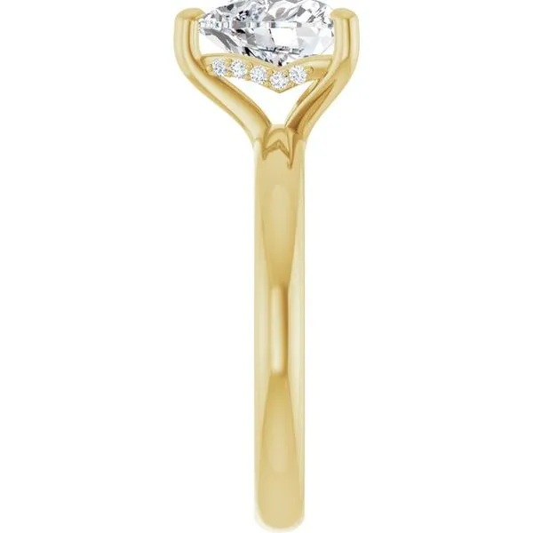 Hidden Halo-Style Engagement Ring Image 4 Raleigh Diamond Fine Jewelry Raleigh, NC