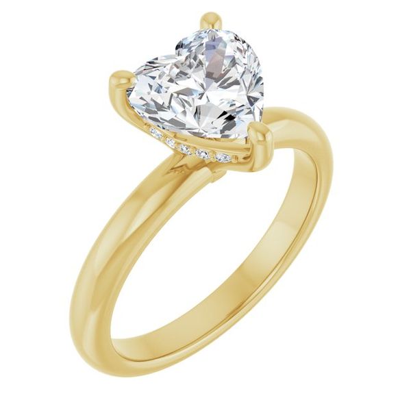 Hidden Halo-Style Engagement Ring