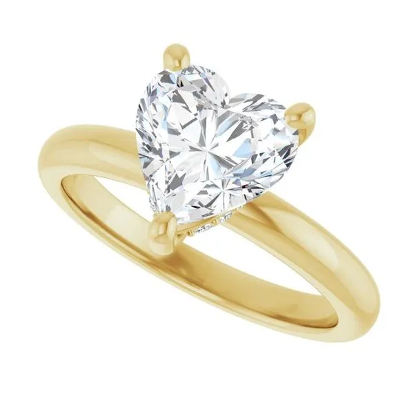 Hidden Halo-Style Engagement Ring Image 5 Raleigh Diamond Fine Jewelry Raleigh, NC