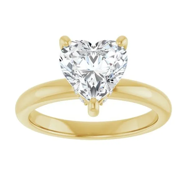 Hidden Halo-Style Engagement Ring Image 3 Raleigh Diamond Fine Jewelry Raleigh, NC