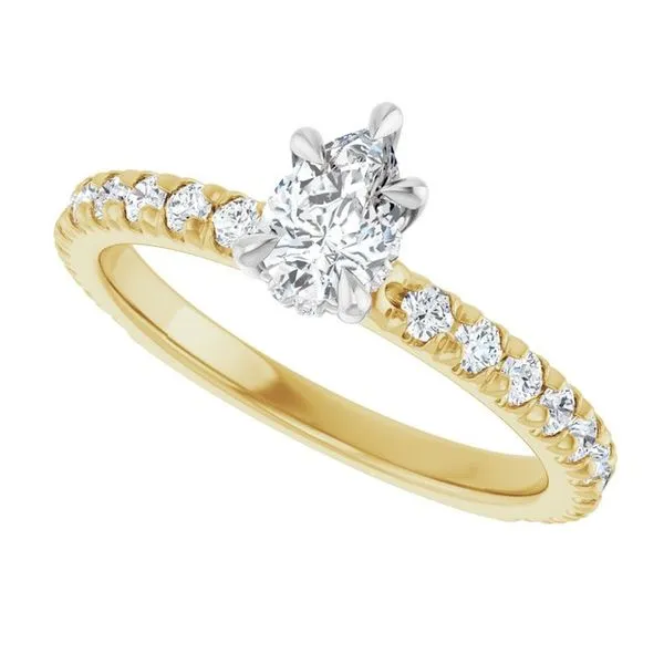 Claw-Prong Hidden Halo-Style Engagement Ring Image 5 The Jewelry Source El Segundo, CA