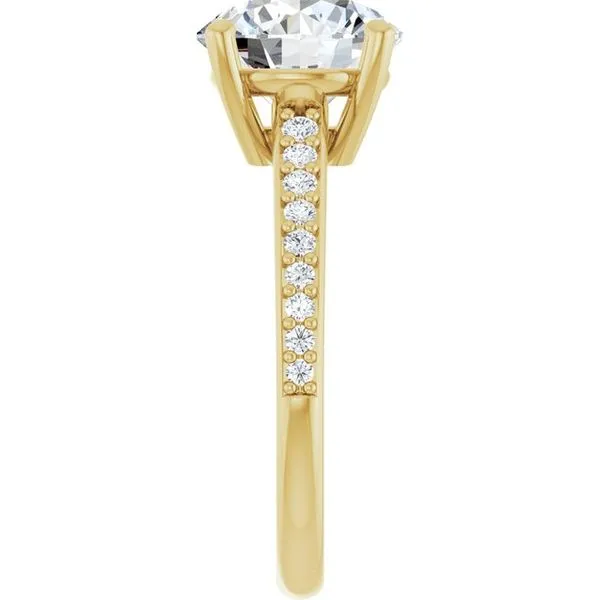 V-End Prong Engagement Ring Image 4 Futer Bros Jewelers York, PA