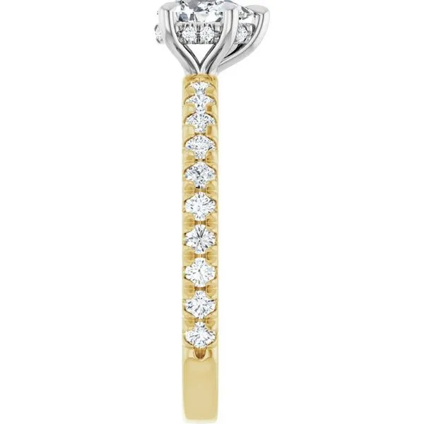 Claw-Prong Hidden Halo-Style Engagement Ring Image 4 Shipley's Fine Jewelry Hampstead, MD